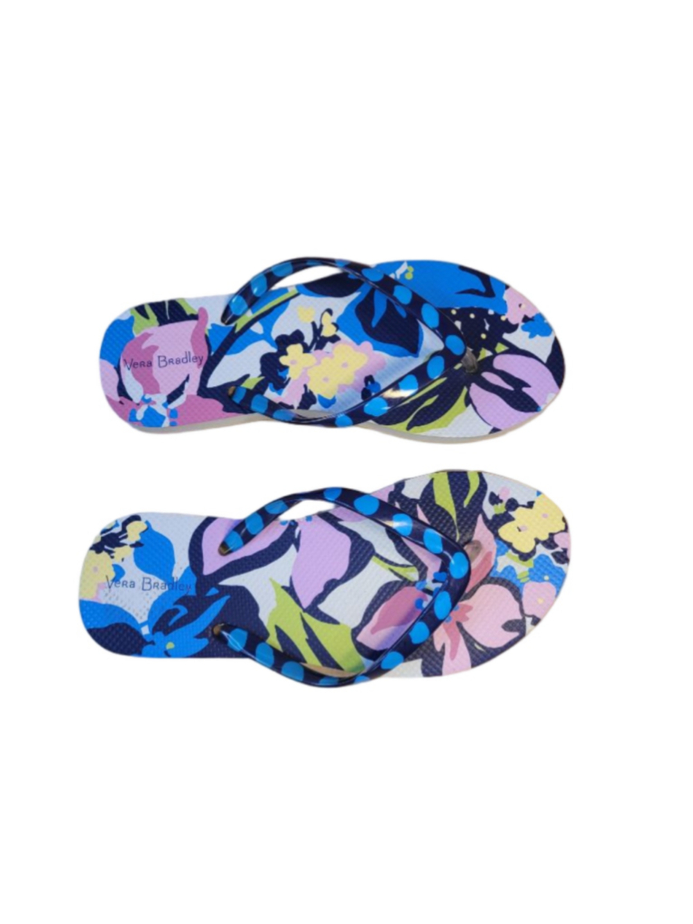 Vera Bradley NWOT Marian Floral Small 5-6 Women's Rubber Flip Flops